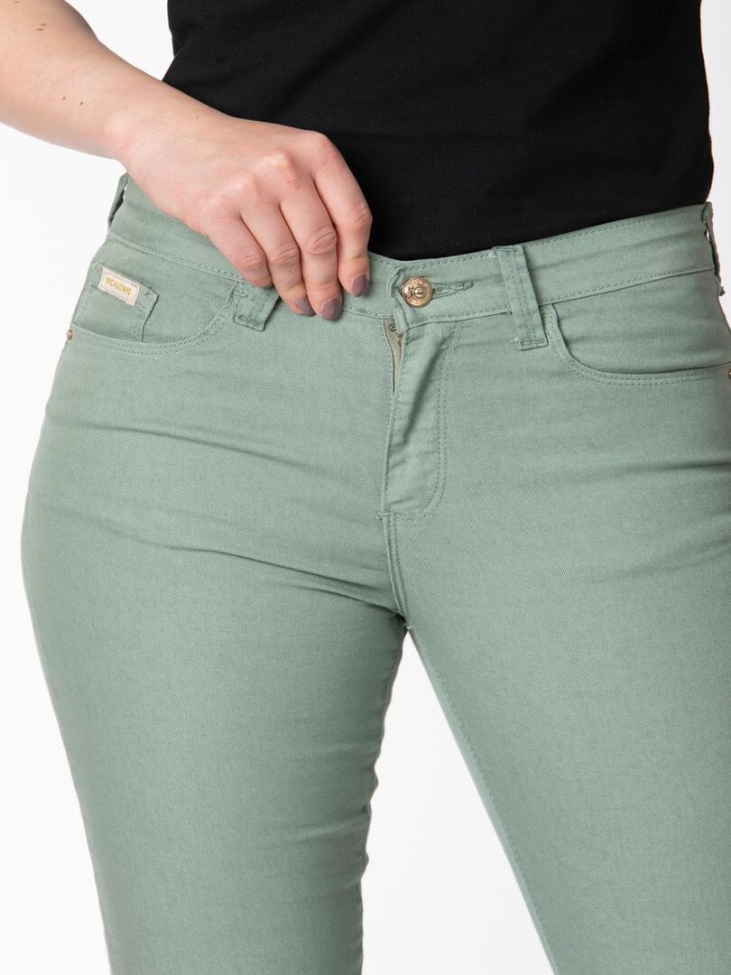 Jeans slim à coutures push up CAPIRAL Vert - Kiabi
