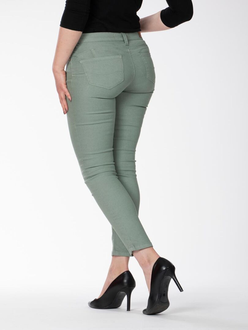 Jeans slim à coutures push up CAPIRAL Vert - Kiabi