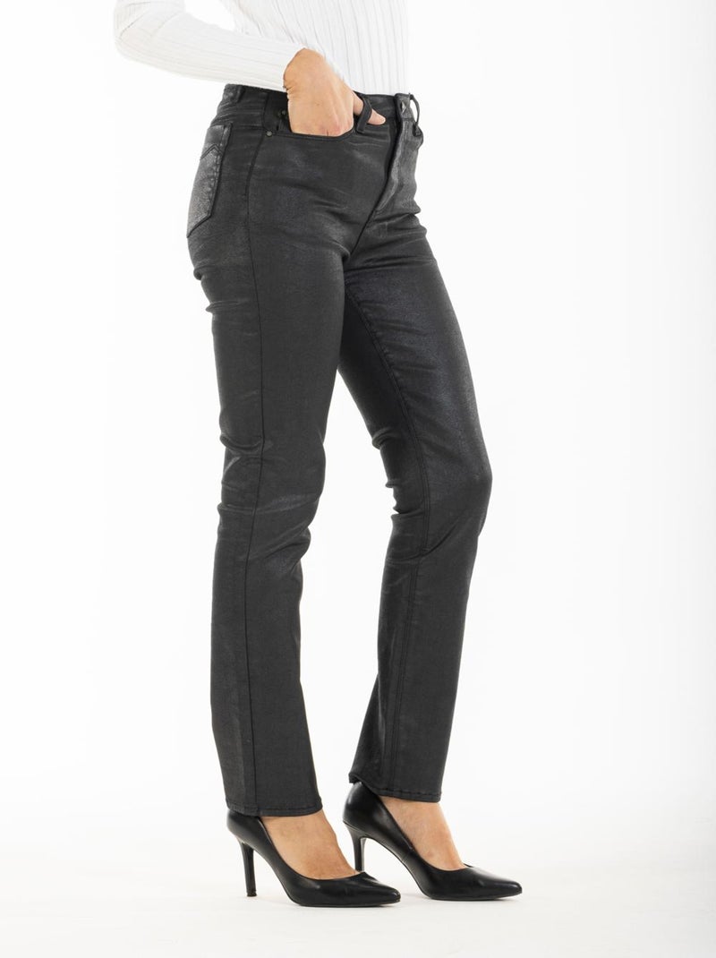 Jeans slim enduit stretch MARGO 'Rica Lewis' Noir - Kiabi