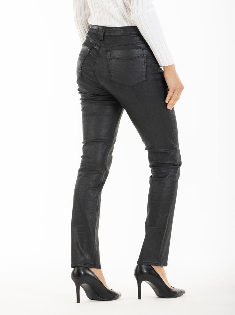 Jeans slim enduit stretch MARGO 'Rica Lewis' Noir - Kiabi