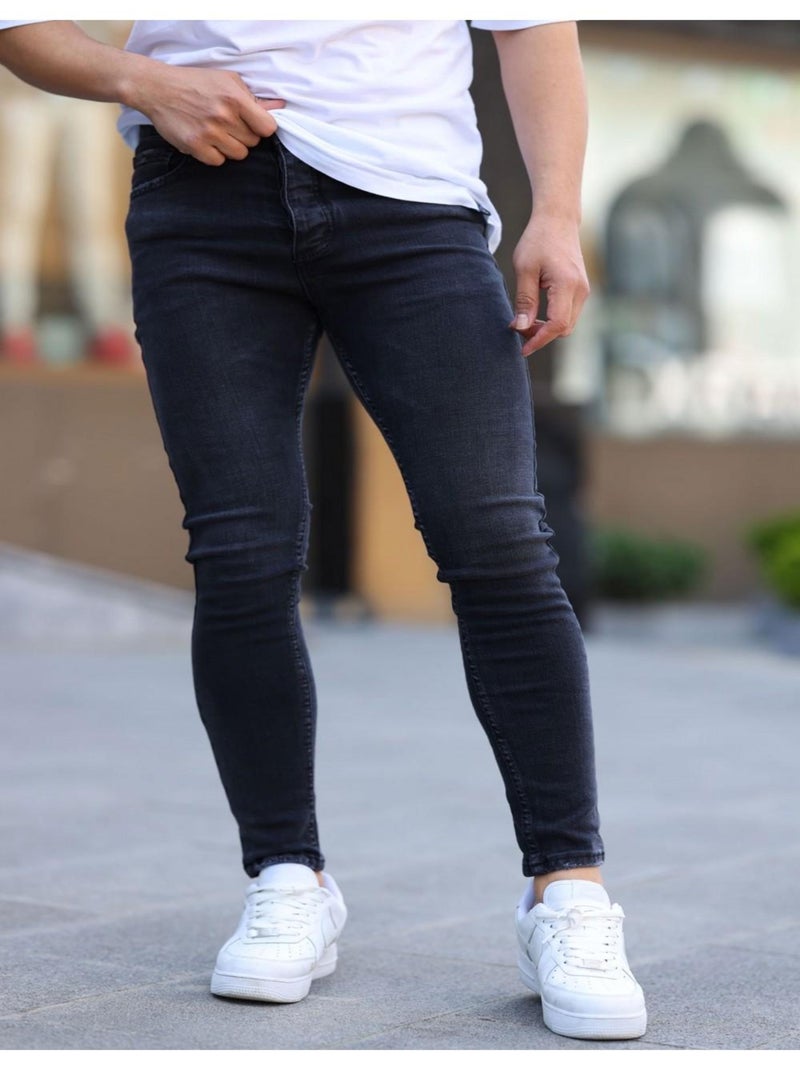 Jean's slim Kebello Noir Noir - Kiabi