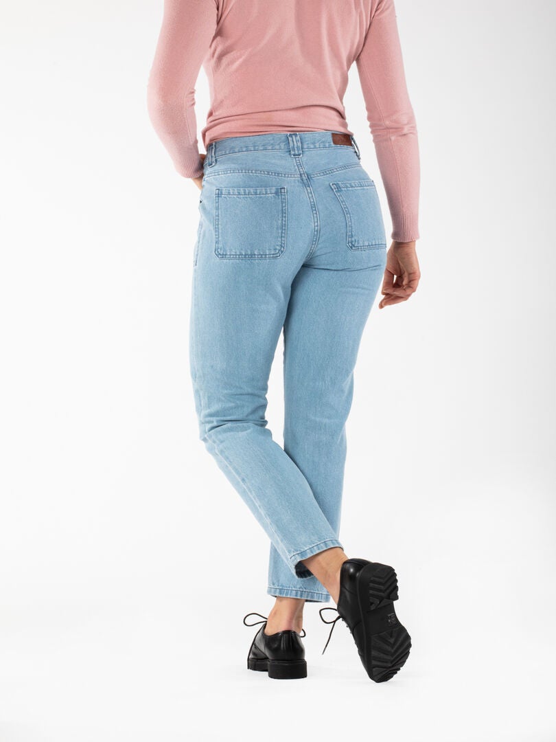 Jean Slim Guess Bleu Délavé Avec Strass Beverly - Taille W29 (FR 38) - Occasion Très Bon état