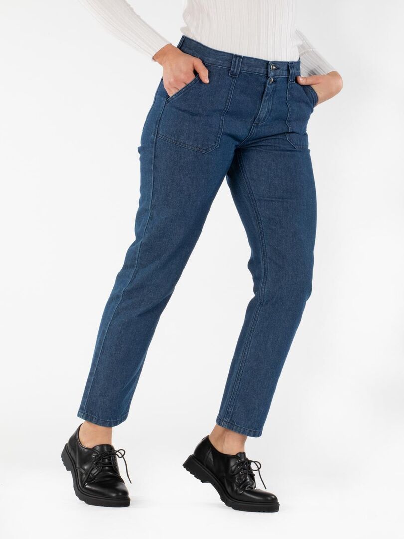 Jeans slim vintage brut NILLA Bleu - Kiabi