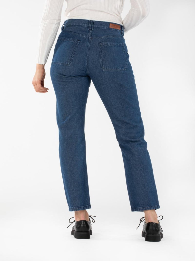 Jeans slim vintage brut NILLA  'Rica Lewis' Bleu - Kiabi