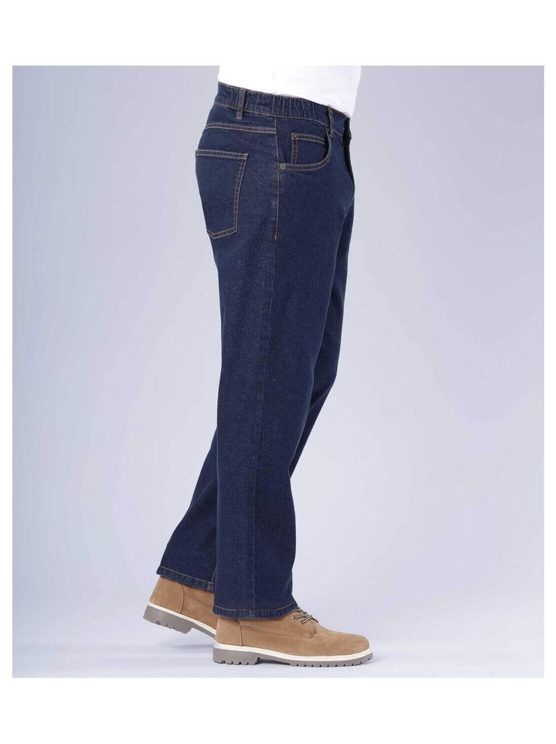 Jeans Stretch Regular - ATLAS FOR MEN Bleu foncé - Kiabi