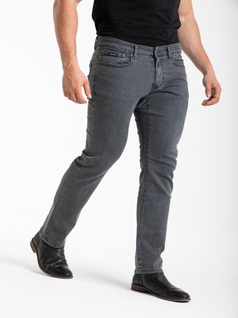 Jeans stretch RL70 Fibreflex® coupe droite confort BARON 'Rica Lewis' Gris - Kiabi