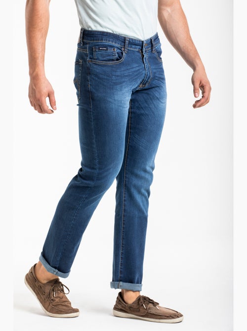Jeans stretch RL70 Fibreflex® coupe droite confort brossé LUNO 'Rica Lewis' - Kiabi