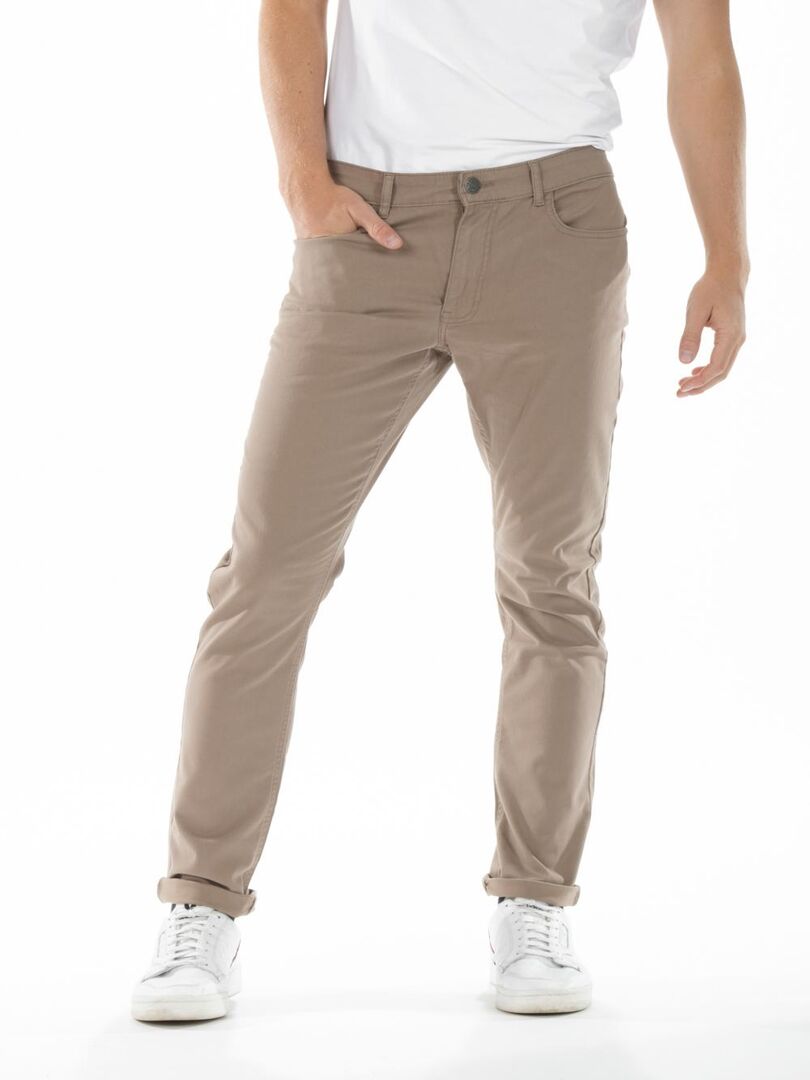 Jeans stretch RL80 Fibreflex® coupe droite ajustée gabardine 'Rica Lewis' Beige sable - Kiabi