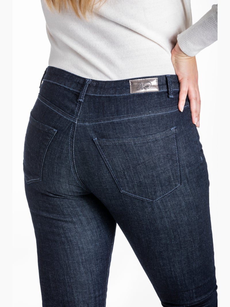 Jeans taille haute slim denim OBS6 'OBER' Bleu - Kiabi