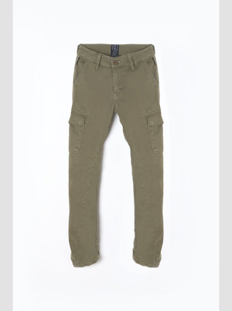 Jeans tapered 'Le Temps Des Cerises' Kaki - Kiabi