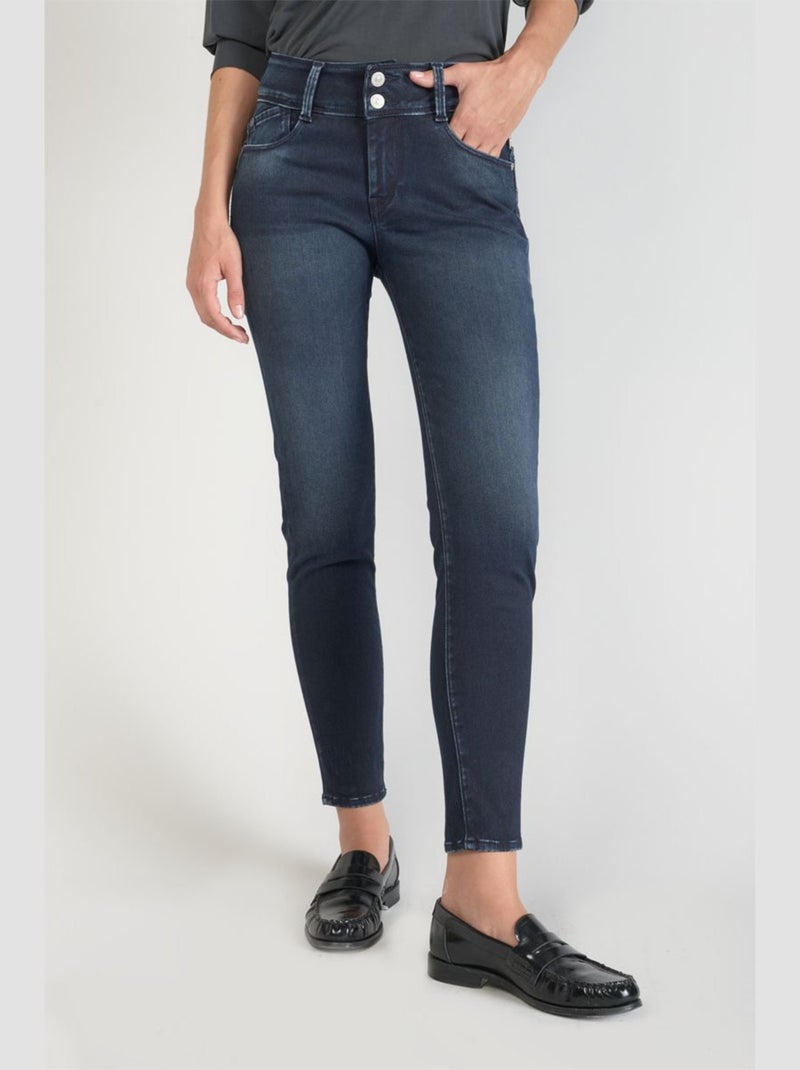 Jeans ULTRA PULP push-up slim 7/8ème 'Le Temps Des Cerises' Bleu - Kiabi