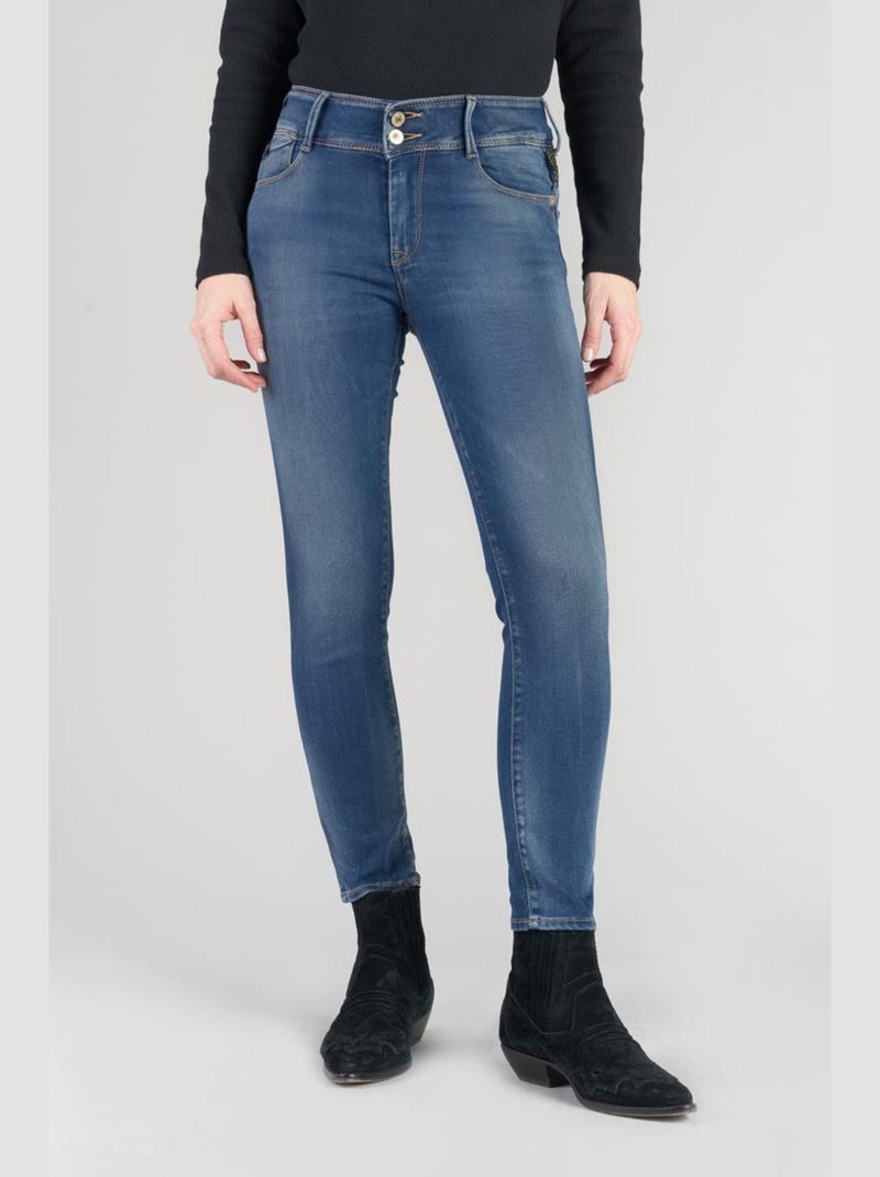 Jeans ULTRA PULP push-up slim 7/8ème 'Le Temps Des Cerises' Bleu - Kiabi