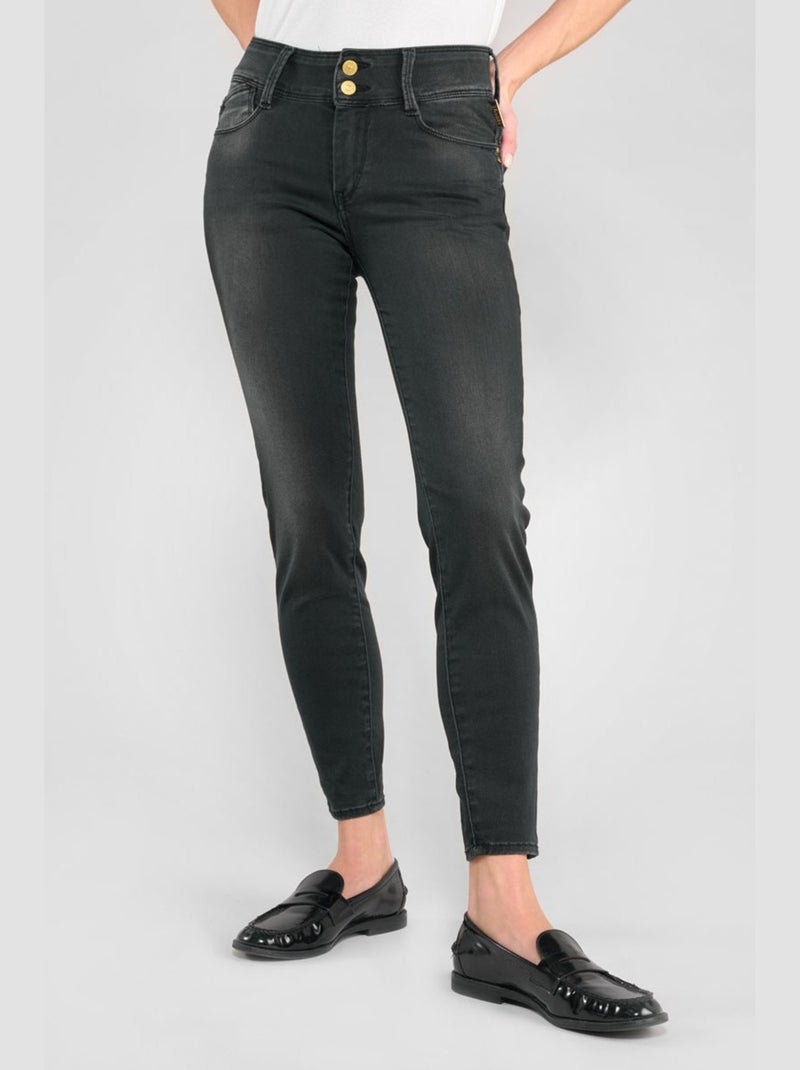 Jeans ULTRA PULP push-up slim 7/8ème 'Le Temps Des Cerises' Noir - Kiabi