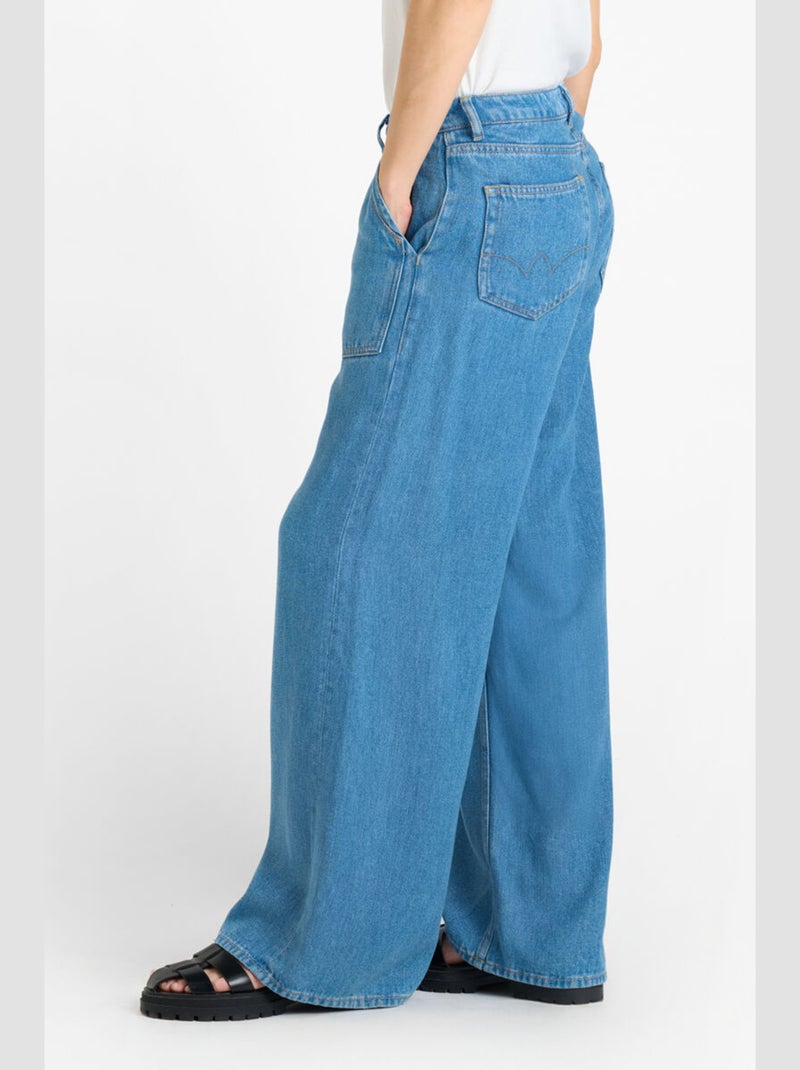 Jeans VICTORIA loose large 'Le Temps Des Cerises' Bleu - Kiabi