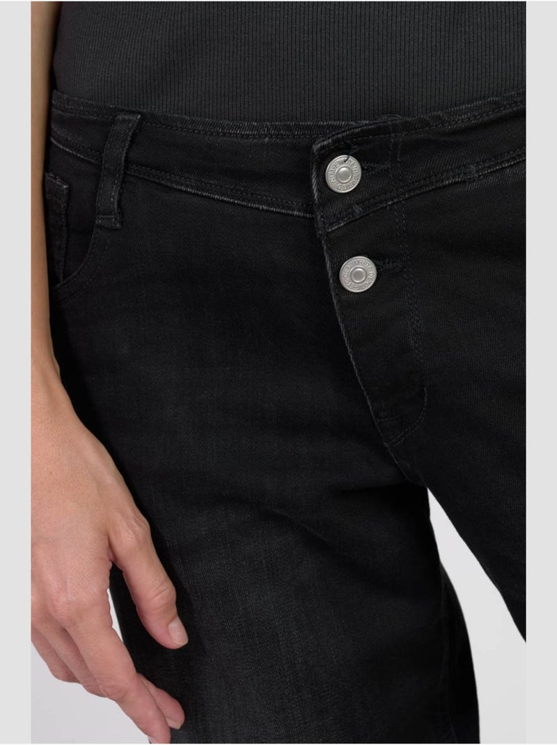 Jeans wide leg flare 'Le Temps Des Cerises' Noir - Kiabi