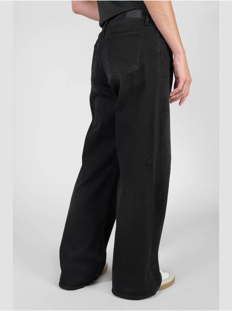 Jeans wide leg flare 'Le Temps Des Cerises' Noir - Kiabi