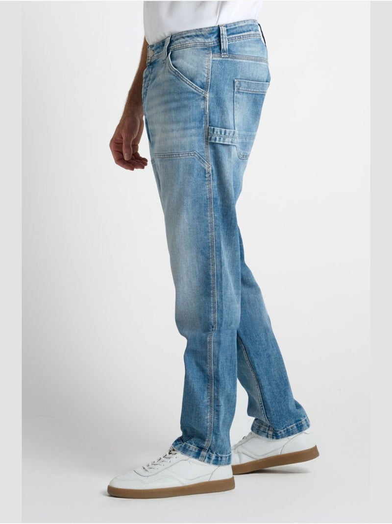 Jeans WORK loose large 'Le Temps Des Cerises' Bleu - Kiabi
