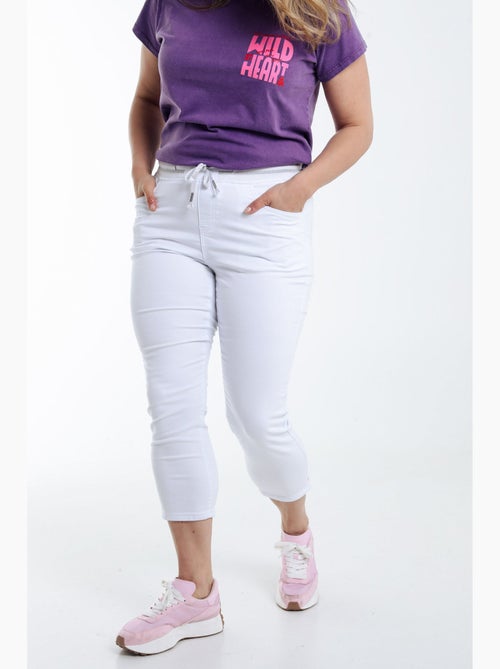 Jegging 3/4 uni PAPRIKA - Kiabi Jegging 3/4 uni PAPRIKA - Kiabi