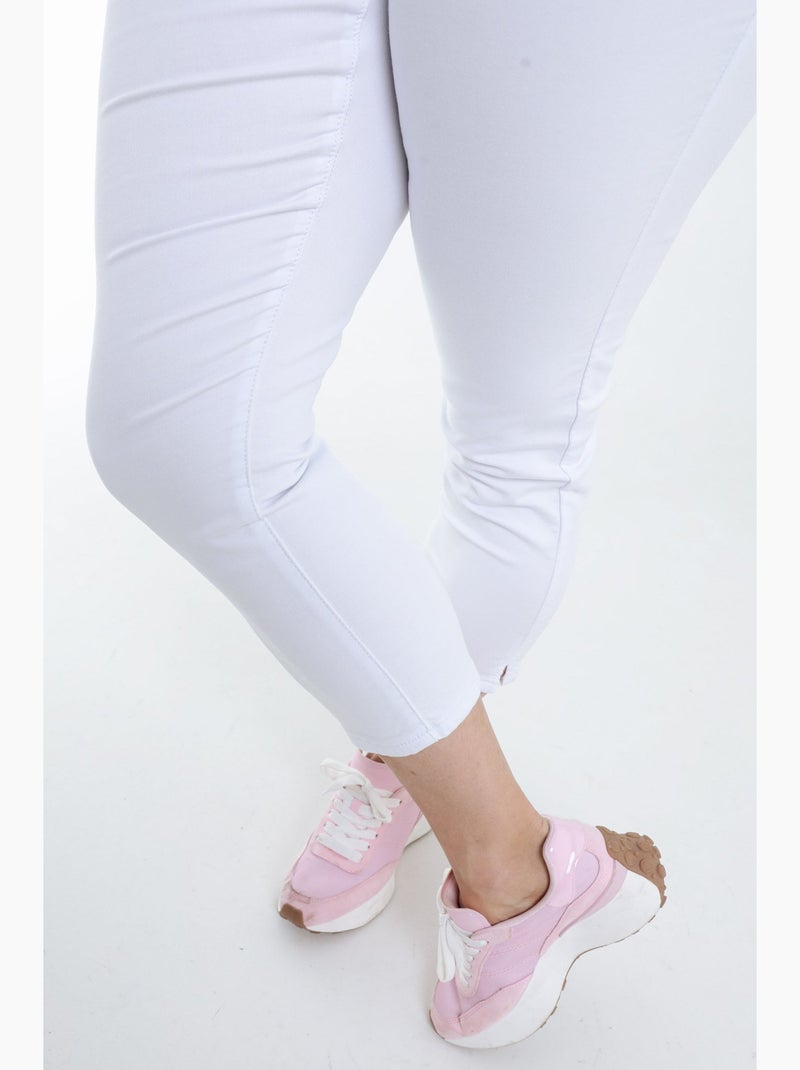 Jegging 3/4 uni PAPRIKA Bleu marine - Kiabi