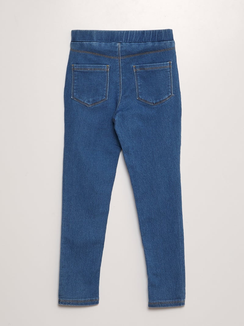 Jegging avec taille élastiquée Bleu - Kiabi