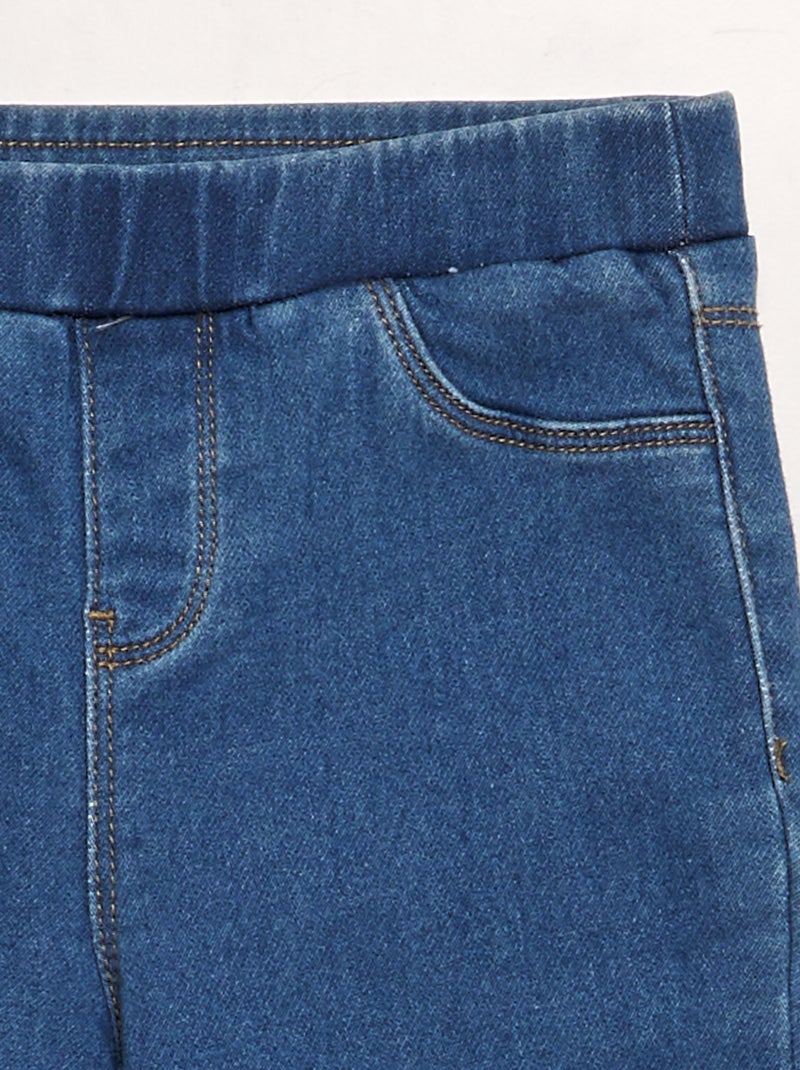 Jegging avec taille élastiquée Bleu - Kiabi