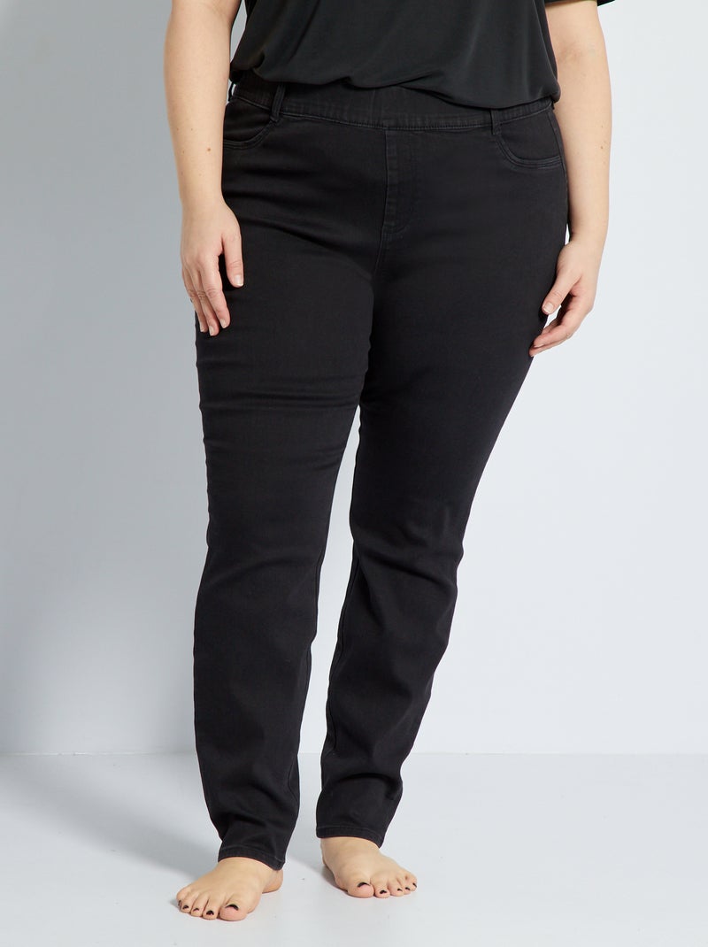 Jegging en denim L32 noir - Kiabi
