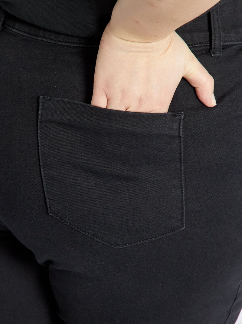 Jegging en denim L32 noir - Kiabi