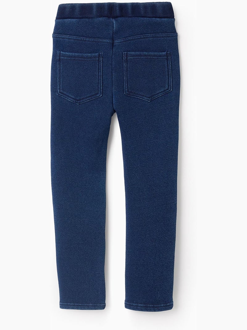 Jegging en Jean Effet Thermique Bleu - Kiabi