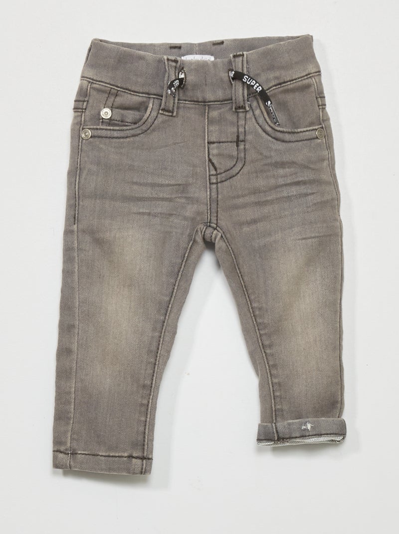 Jegging en jean Gris - Kiabi