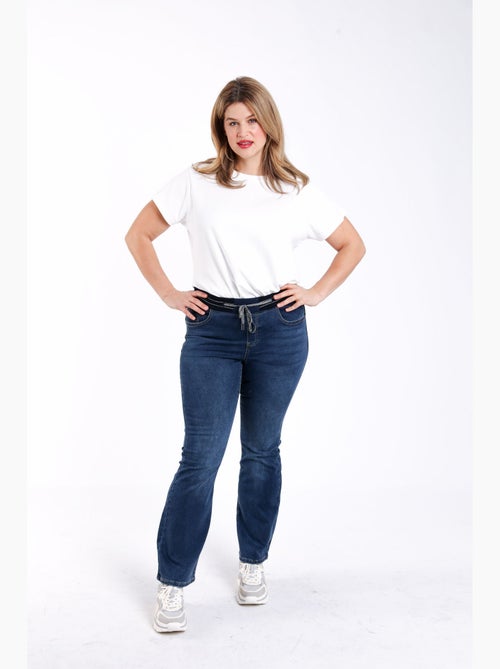 Jegging flare Lolly L32 en denim PAPRIKA - Kiabi