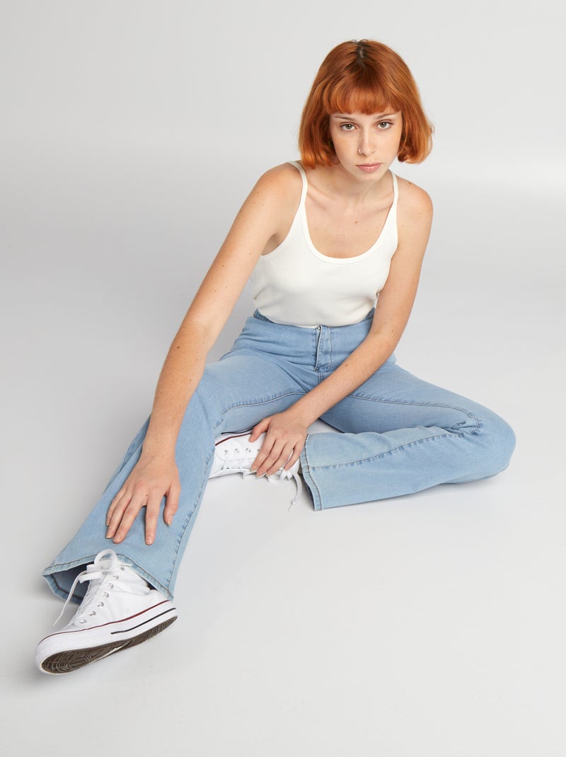 Jegging flare/bootcut stretch Bleu - Kiabi