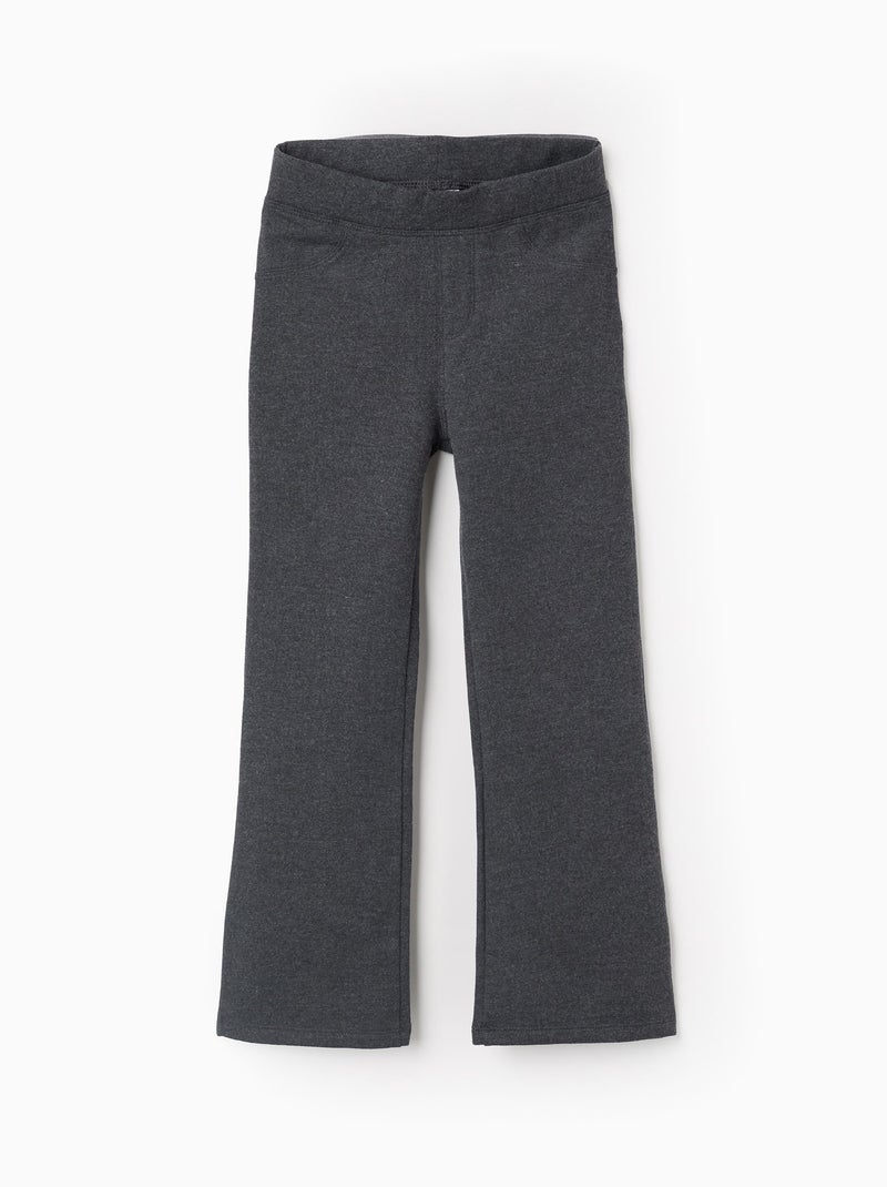 Jegging Gratté Flare Fit Gris foncé - Kiabi