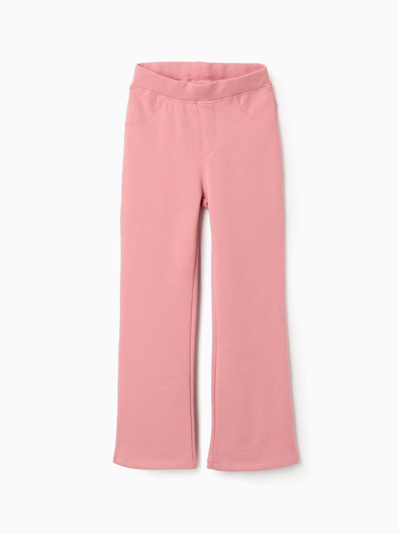 Jegging Gratté Flare Fit Rose - Kiabi