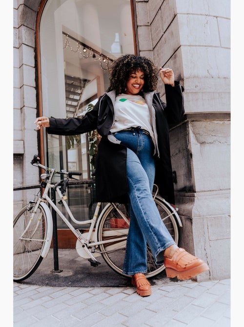 Jegging Lolly flare en jean PAPRIKA - Kiabi Jegging Lolly flare en jean PAPRIKA - Kiabi