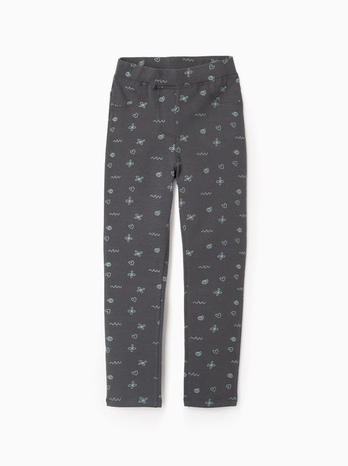 Jegging peigné avec Motif - Kiabi