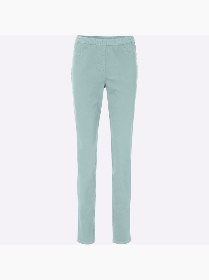 Jegging Qualité Extensible - Taille Courte - Moda Vilona Menthe - Kiabi