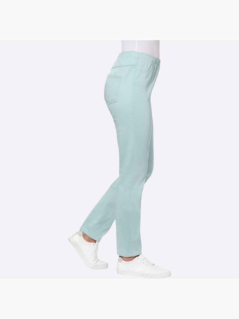 Jegging Qualité Extensible - Taille Standard - Moda Vilona Menthe - Kiabi