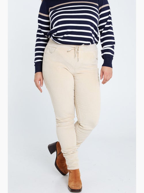 Jegging slim en velours PAPRIKA - Kiabi Jegging slim en velours PAPRIKA - Kiabi