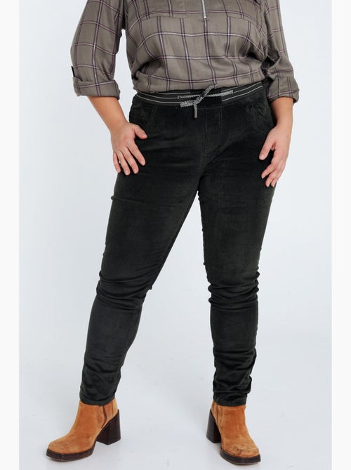Jegging slim en velours PAPRIKA - Kiabi