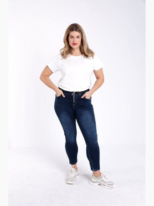 Jegging slim Lolly 7/8 en denim PAPRIKA - Kiabi