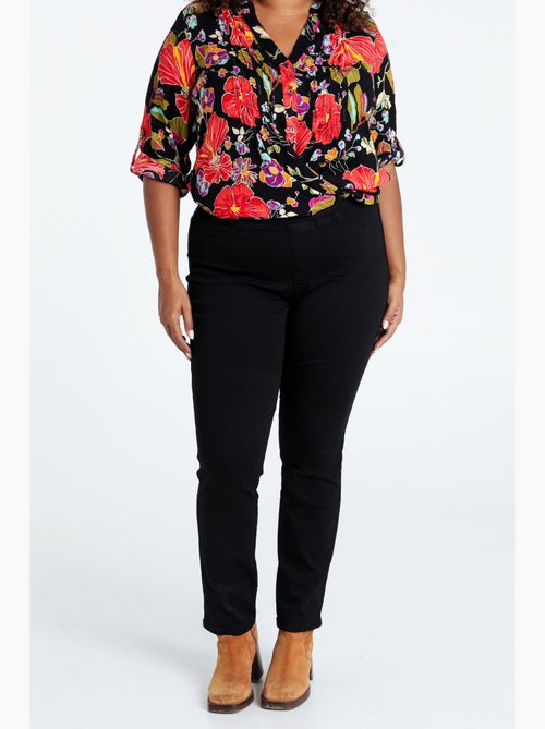 Jegging slim Lolly L32 en coton bio PAPRIKA - Kiabi