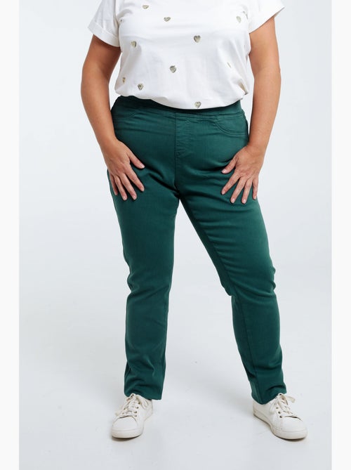 Jegging slim Lolly L32 en coton bio PAPRIKA - Kiabi