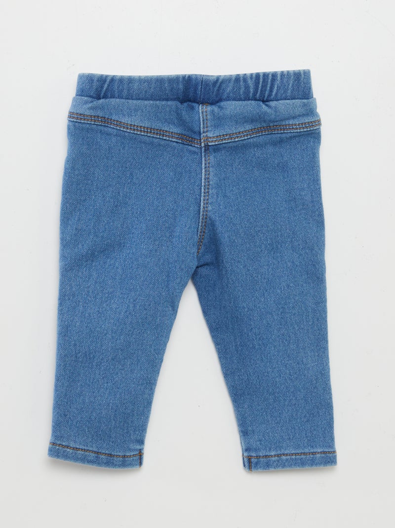 Jegging stretch en jean Bleu - Kiabi