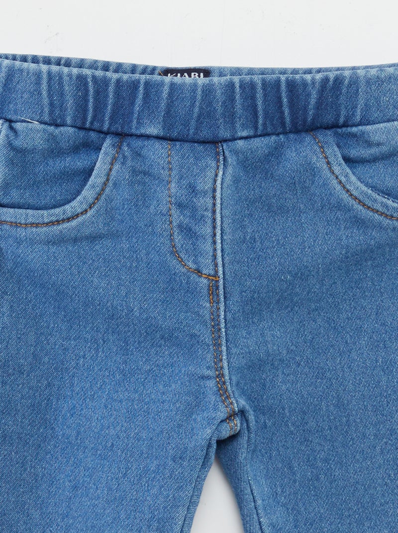Jegging stretch en jean Bleu - Kiabi