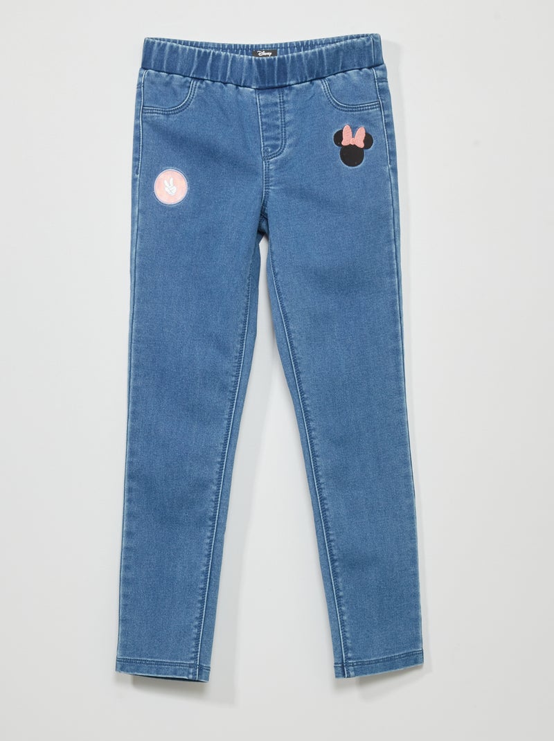 Jegging stretch 'Minnie' 'Disney' Bleu - Kiabi