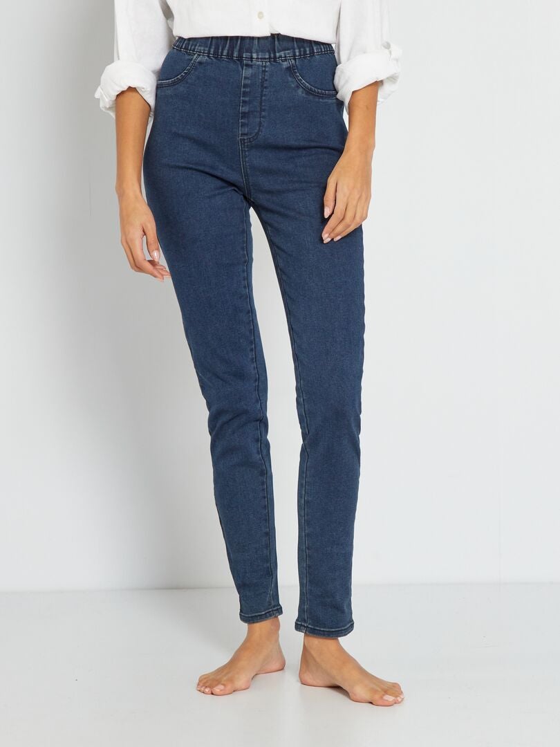 Jeans Coupe Droite Denim Stretch Brossé ZOE 'Rica Lewis' - Bleu