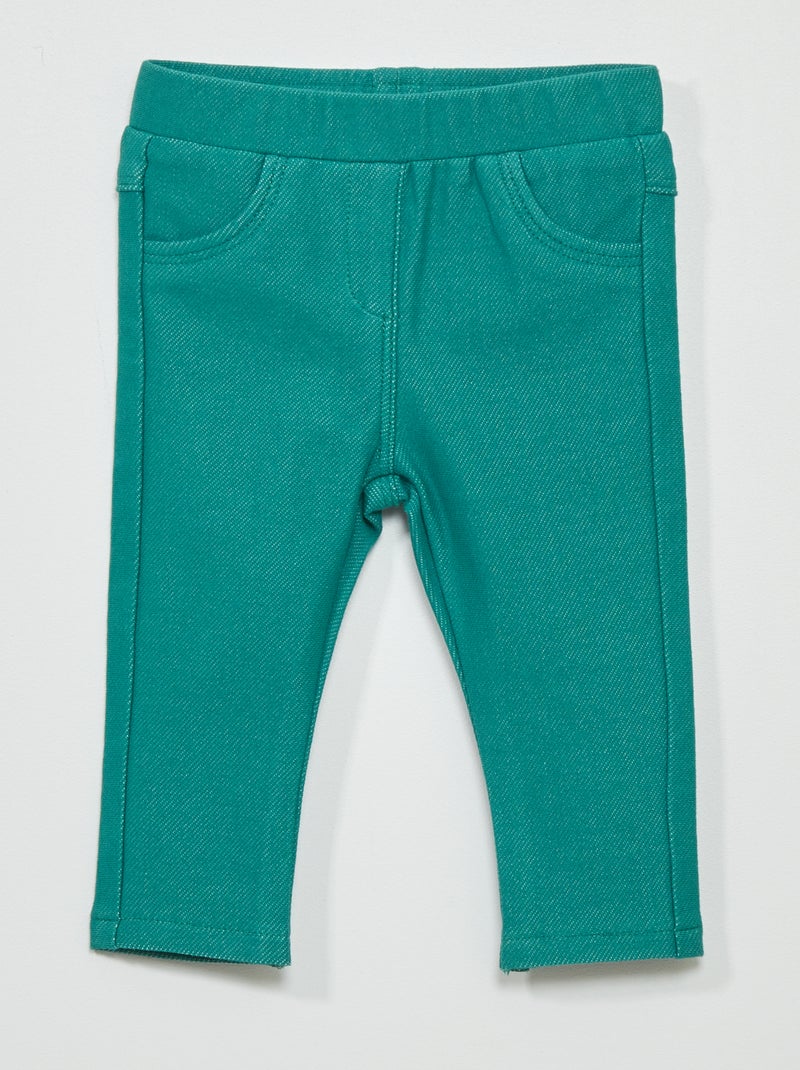 Jegging stretch VERT - Kiabi