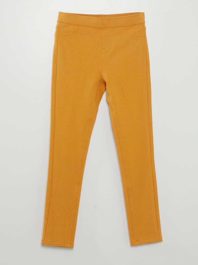 Jegging uni Jaune - Kiabi