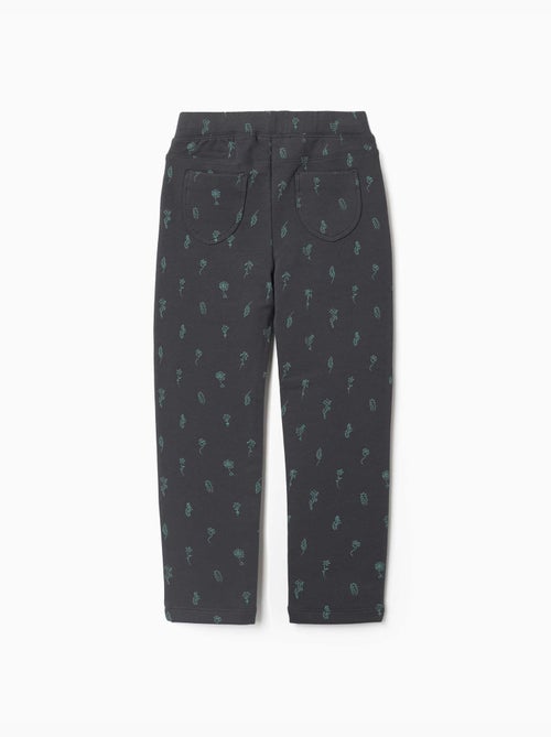 Jeggings à coupe skinny en coton peigné avec imprimé floral - Kiabi