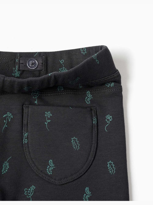 Jeggings à coupe skinny en coton peigné avec imprimé floral - Kiabi